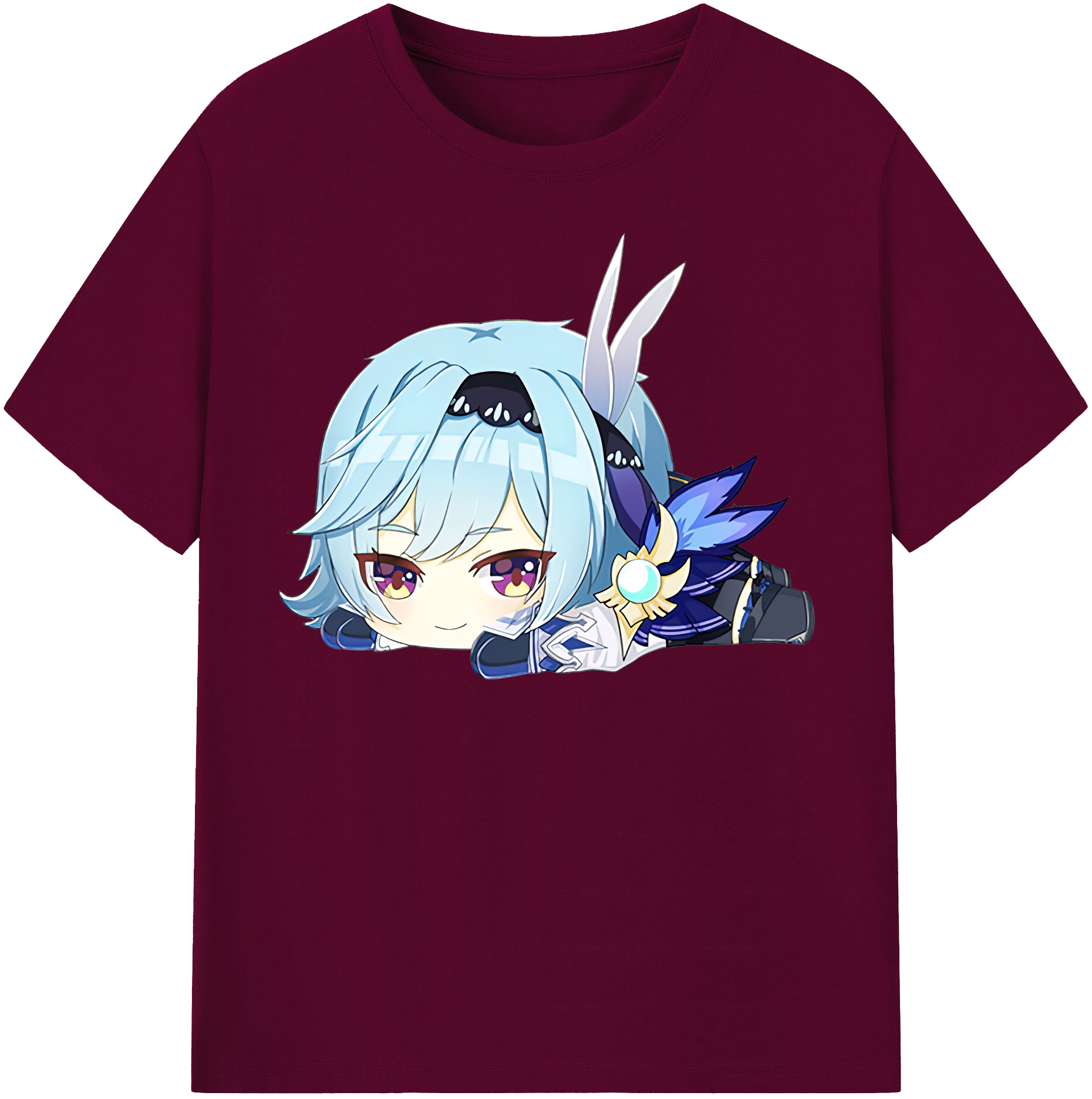 げんし神 优菈 ゆうら genshin Yūra レディースカジュアルプリントTシャツ（綿100％）